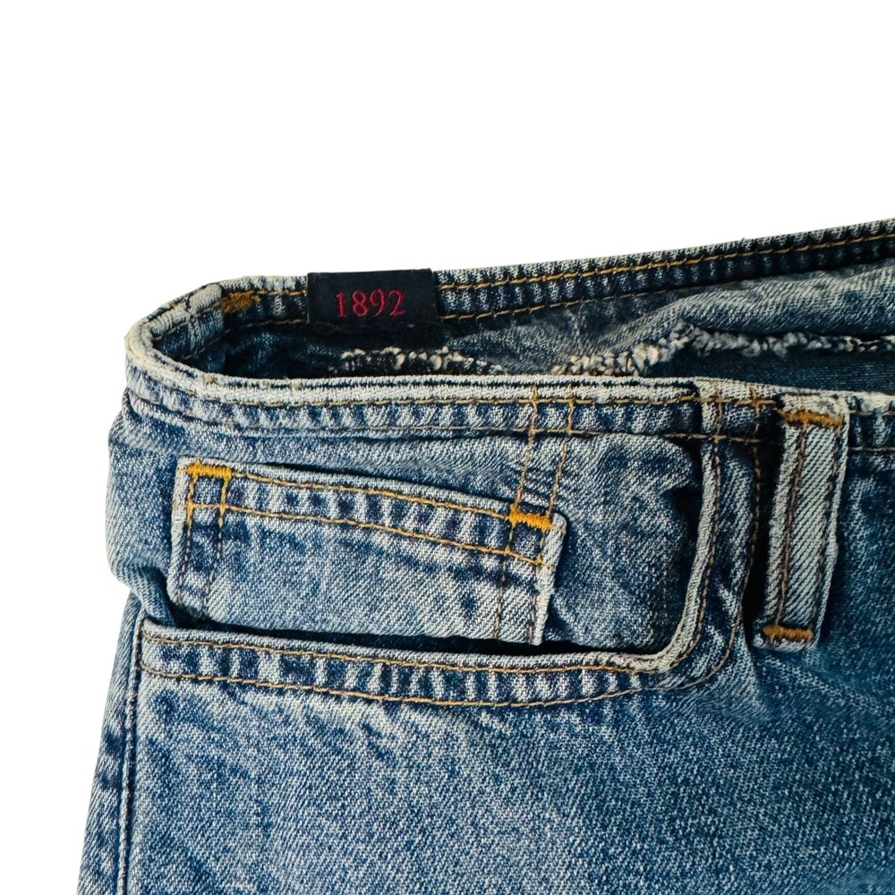 Abercrombie & Fitch Vintage 90's Straight Denim Jeans size 28 Cropped Raw Hem - Picture 3 of 9
